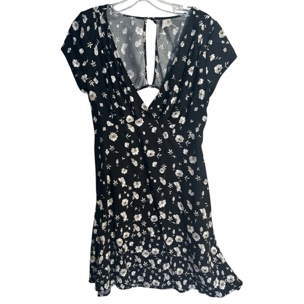 Free People Black and White Midi Dress - Picture 6 of 11